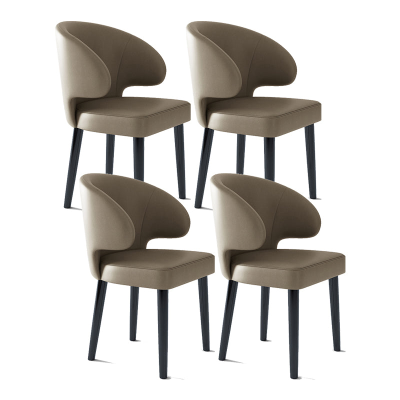 Low zurück Home Office Stuhl für zeitgenössische Armless -Arbeitsstuhl