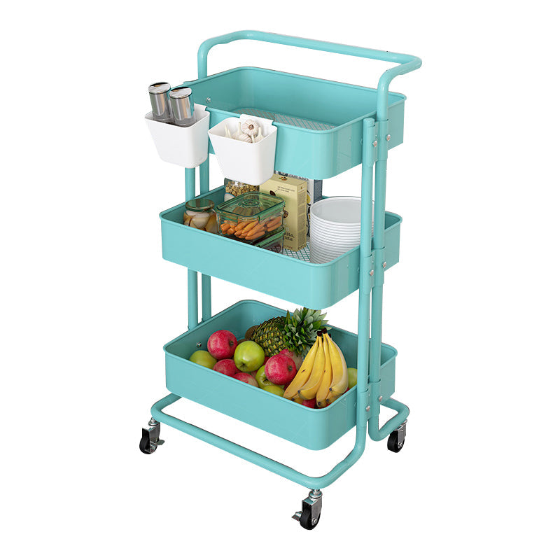 14.57"W Bookshelf Scandinavian Style Bookcase for Home and Office with Casters