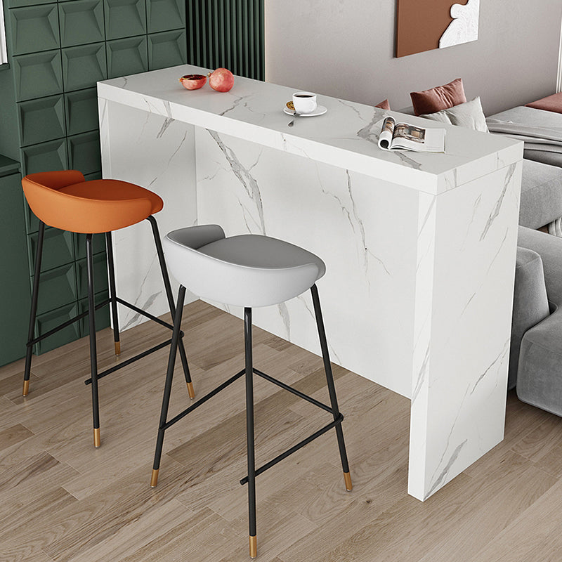 Tavolo da vino rettangolo industriale in pietra doppia piedistallo bar altezza tavolo da cocktail