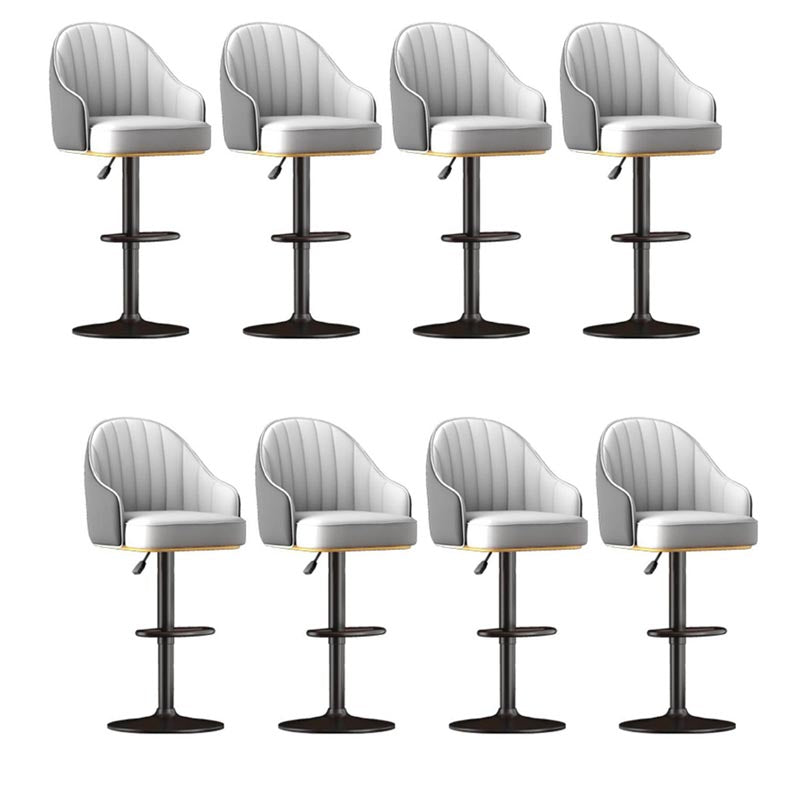 Industriële stijl metalen bark-koel pu lederen teller barkruk voor keuken