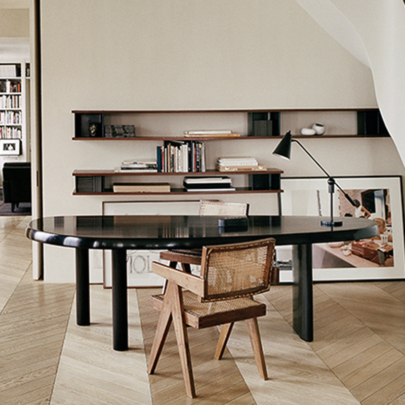 Modern Gray Wood Counter Table Specialty Dining Table for Kitchen