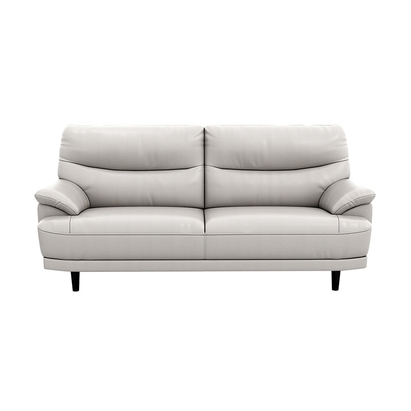 ステイン耐性レザーピロートップアームビスケットバックセッピーソファ