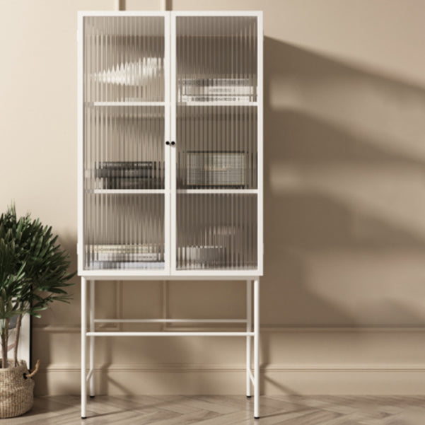 Sideboard di ferro della porta di vetro moderno server moderno con spazio per il soggiorno cucina