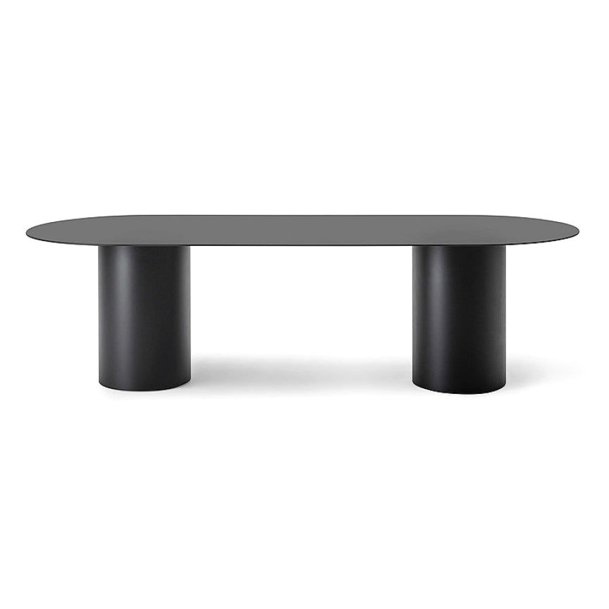 Escritorio de escritura ovalada de madera maciza de estilo contemporáneo de la oficina de la oficina