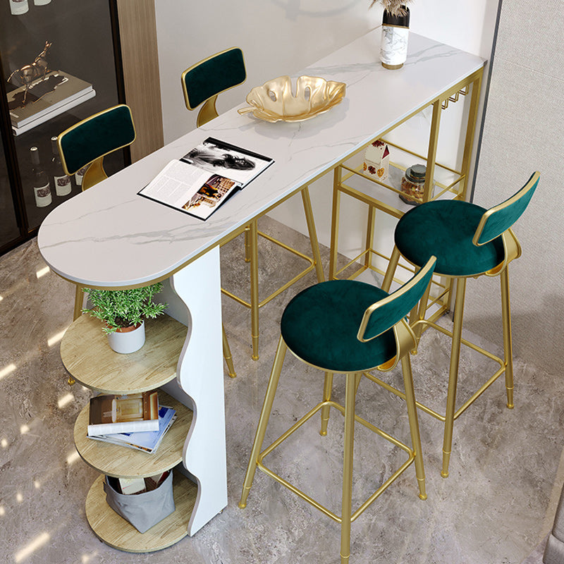 Stone Bar eettafel moderne balktafel met dubbele voetstuk voor keuken