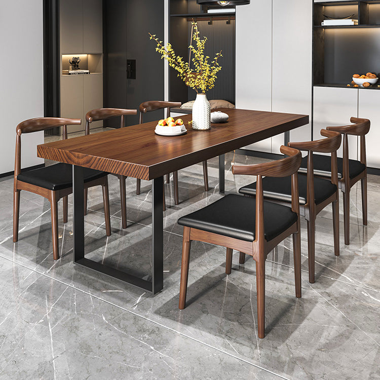 Set di dinette in legno massiccio 1/2/7 pezzi set da pranzo industriale rettangolo