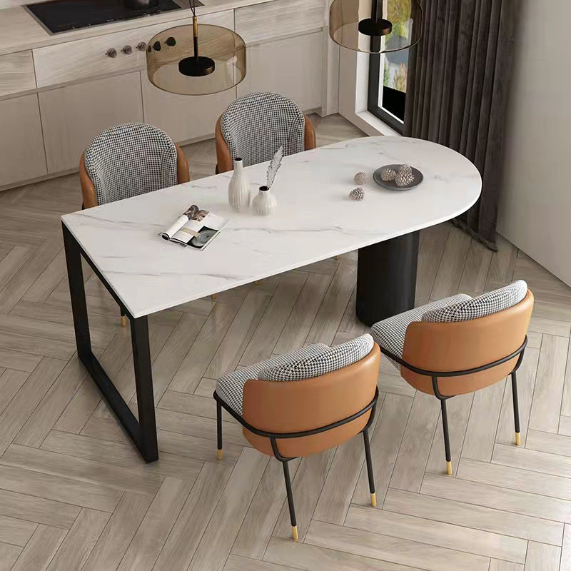 Simplicity Style eettafel Stone Double voetstuk thuismeubilair
