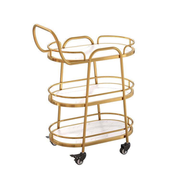 33.46"H Modern Prep Table Open Storage Metal Prep Table for Dining Room