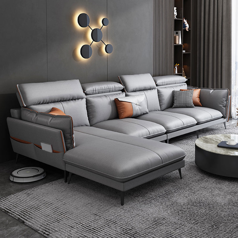 Divano sezionale del braccio top cuscino moderno 37,8 "divano posteriore del cuscino in tessuto alto