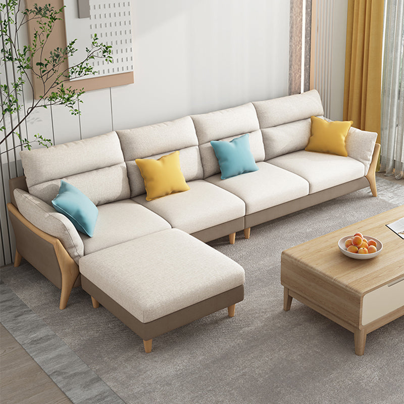 Dipacchi scandinavi rimovibili beige di divano scoperto/sezionale per il soggiorno