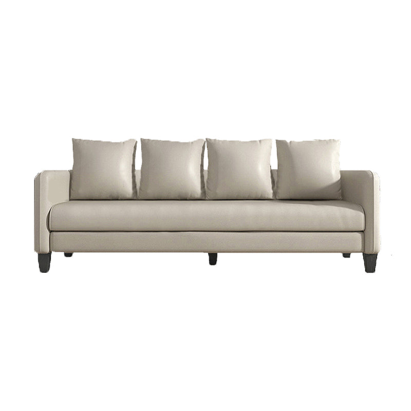 Scandinave à 3 places Faux Coup de canapé canapé arrière avec smoking bras