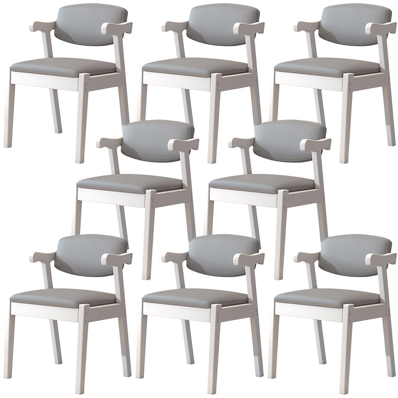 Zeitgenössischer Leder -Esstuhl offener Essnebel Möbel im matten Finish