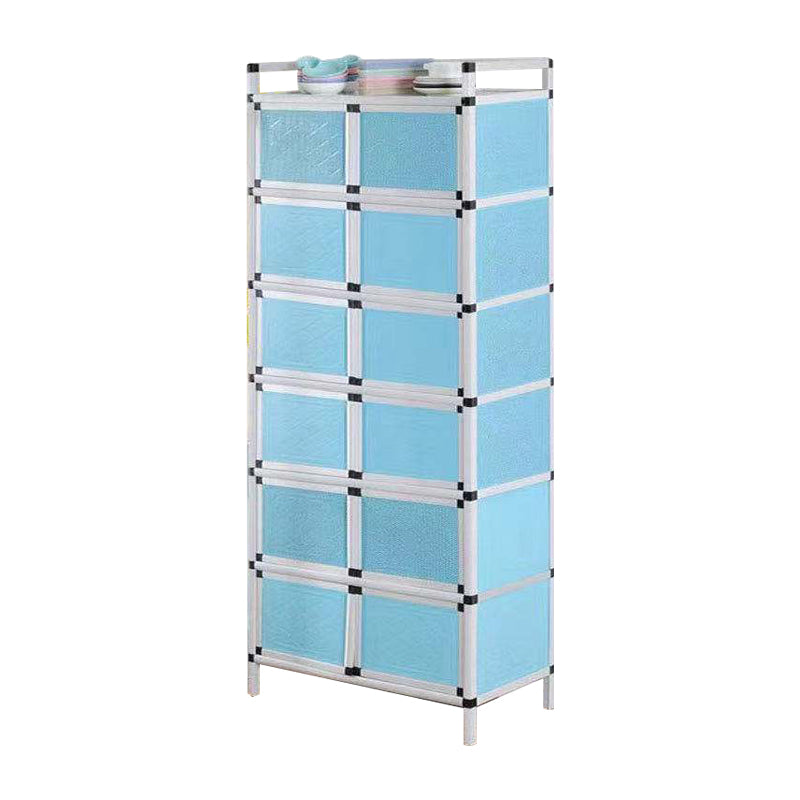 Scheda laterale in metallo in stile glam con porta per soggiorno