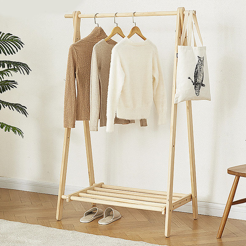 Stand de rangement de rangement en bois moderne avec rail de suspension