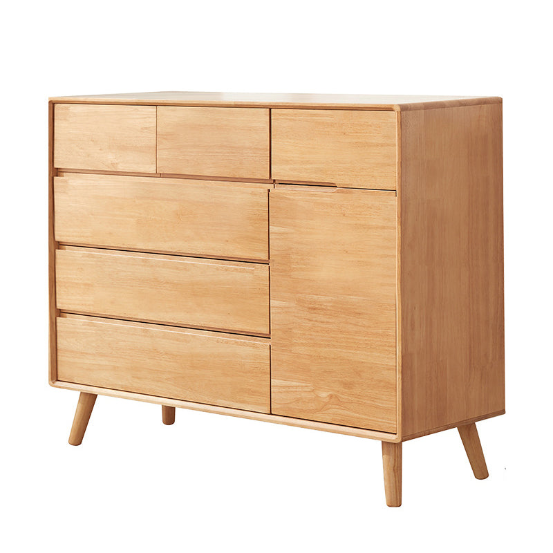 13.77 "Wide /15.35" brede accentkast vast hout 3/4/5 laden Kast in bruin