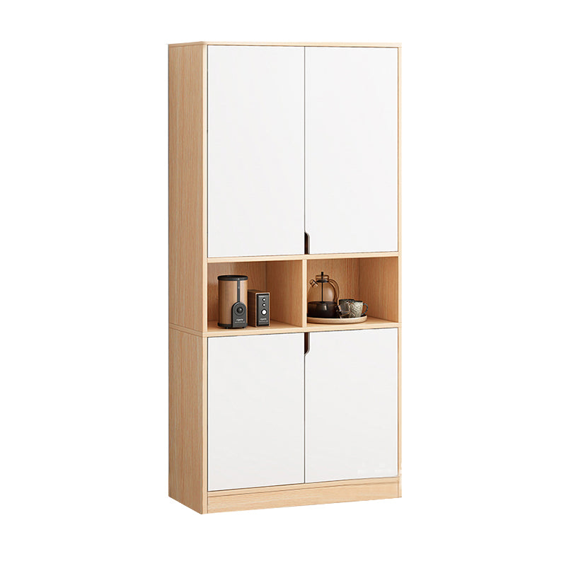 Barra in legno massiccio di rettangolo contemporaneo tira forti e armadi di accento