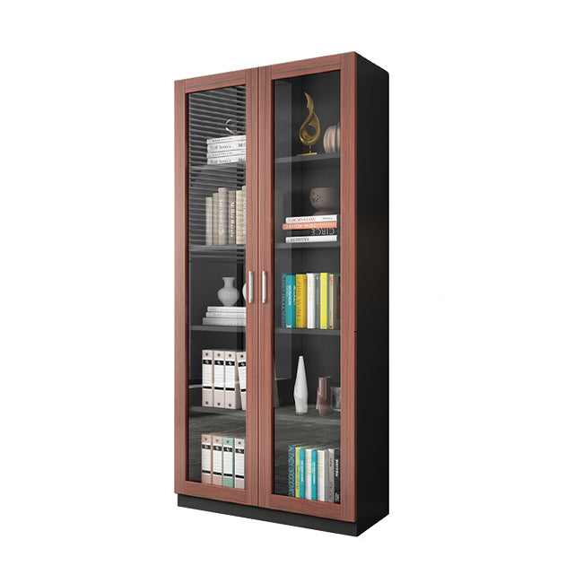 Hedendaagse ingenieur Wood Bookshelf Gesloten Back Case met deur voor thuiskantoor