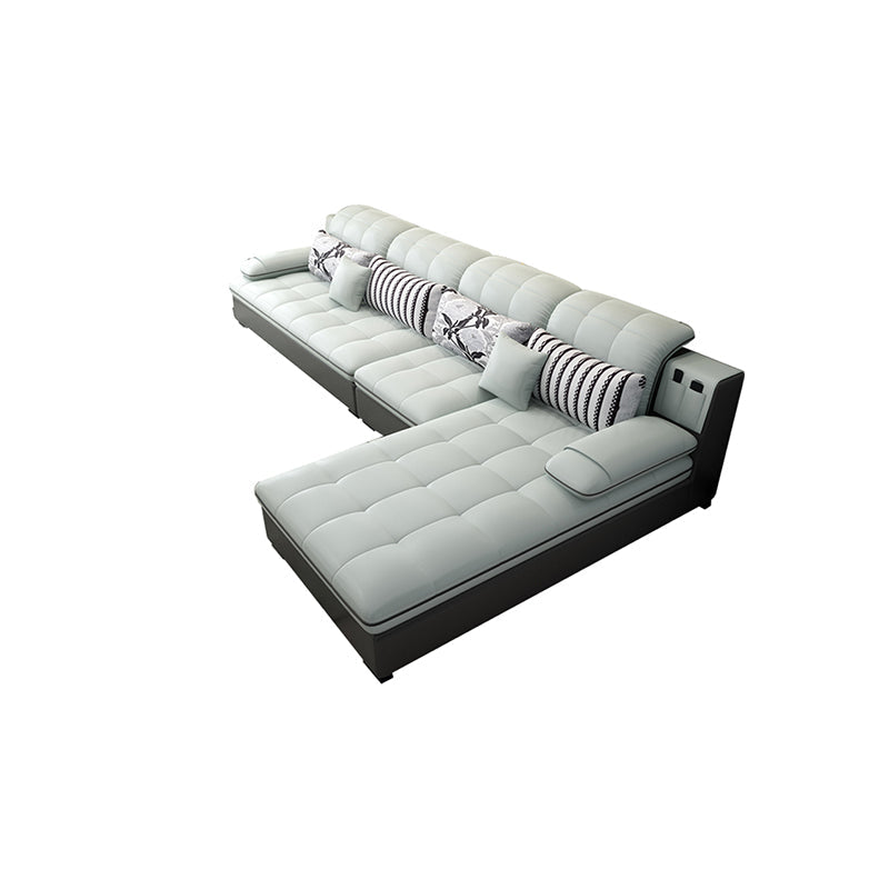 Braccio top cuscino a forma di l destra di fronte sezioni mobili divano