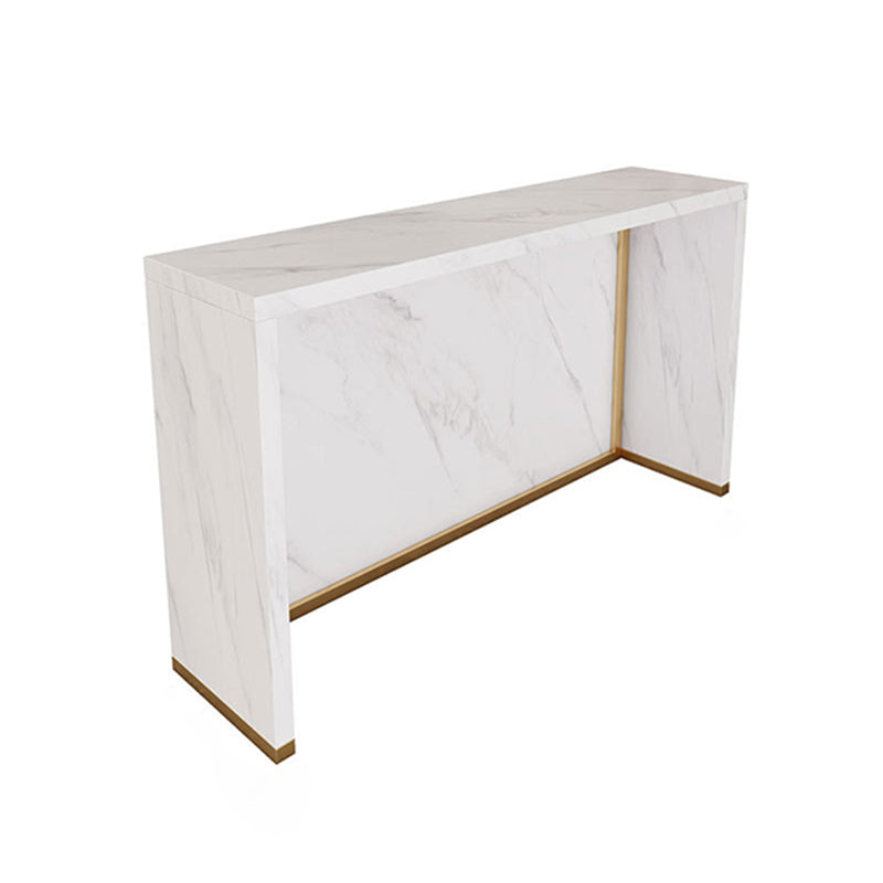 Tavolo da pranzo in pietra rettangolare tavolo da pranzo industriale con base di piedistallo