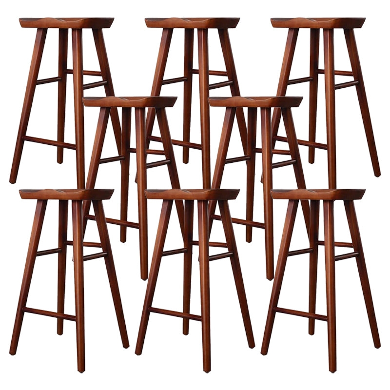 Moderne Massivholz Sitz Barstool Coffee Shop Barhocker mit Pedal