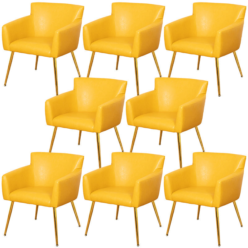 Modern Faux Leather Dining Chair Parsons Chair in Matte Finish for Home