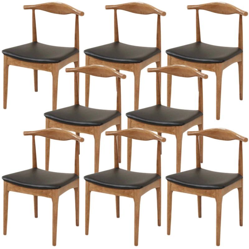 ダイニングルーム用の工業用布張りのダイニングサイドチェアウッドダイニングチェア