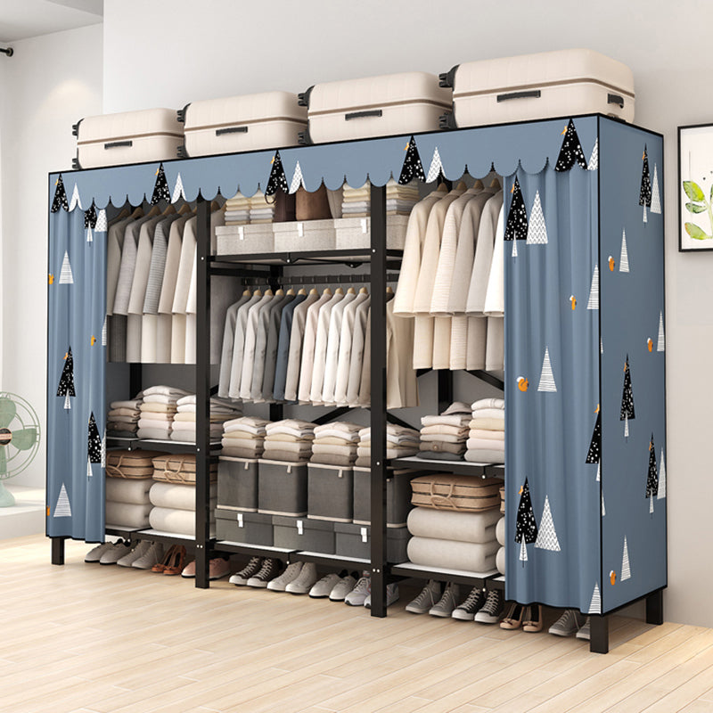 Armadio a cornice in acciaio inossidabile Armata moderno moderno armadio per il guardaroba con bordo di abbigliamento