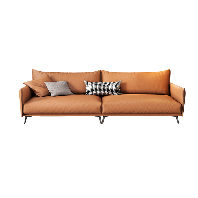 Sofá estándar de sofá de brazo de esmoquin contemporáneo con 2 almohadas para sala de estar