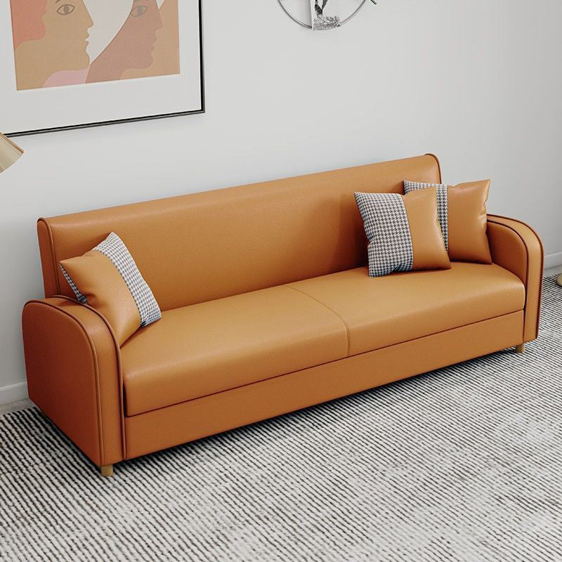 Divano a braccio inclinata in fico resistente alla macchia divano standard contemporaneo