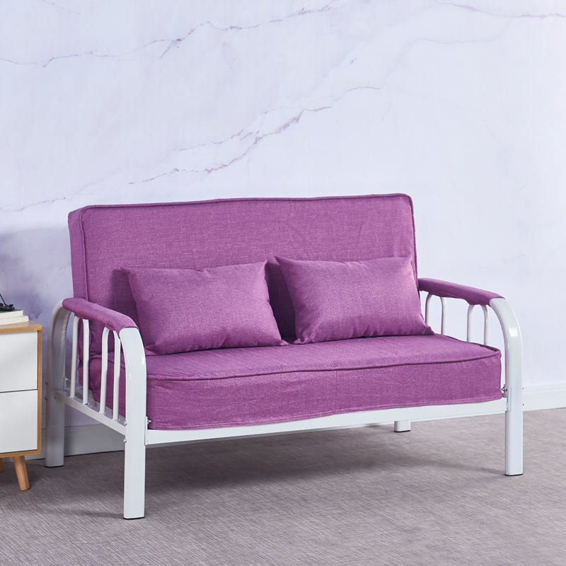 Sofá conevantable con sueño lavable con brazo cuadrado de lino con lino