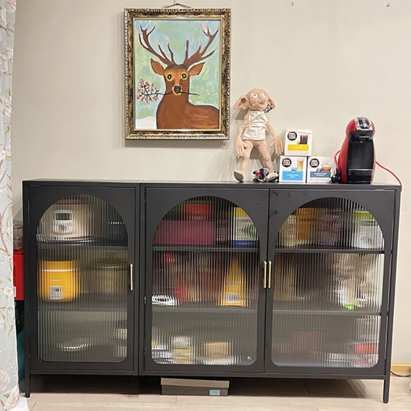 Gabinetto del salotto del soggiorno in ferro mobile moderno server moderno con porta di vetro e conservazione