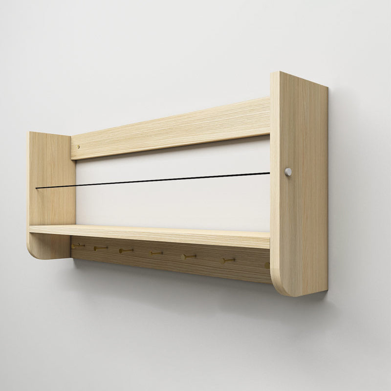 Estantería contemporánea de madera cerrada estantería montada en la pared para la oficina en casa