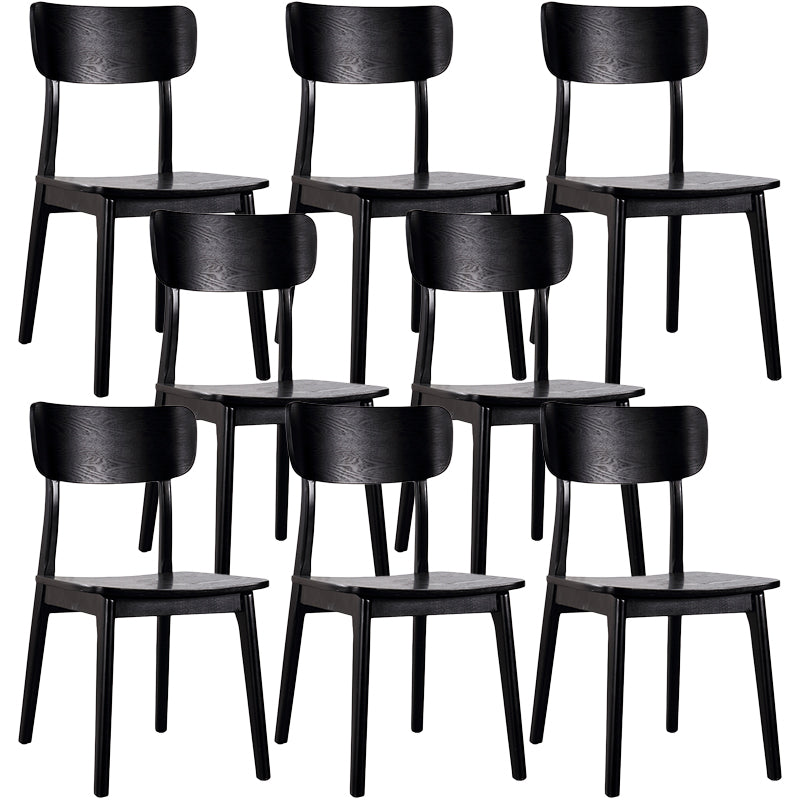 Chaise de style contemporain chaise sans arme pour cuisine avec des cuisses de bois