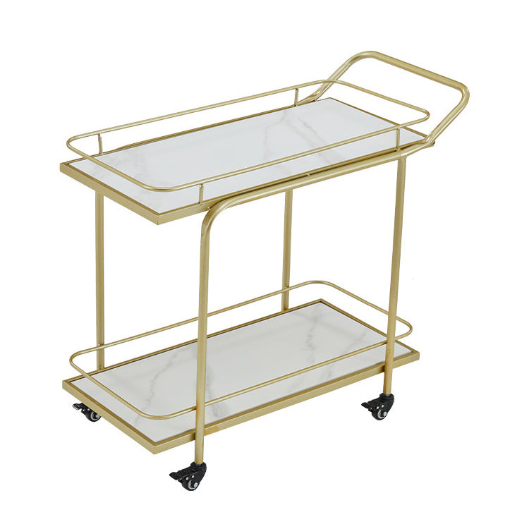 27.55" High Rolling Contemporary Prep Table Stone Prep Table for Restaurant