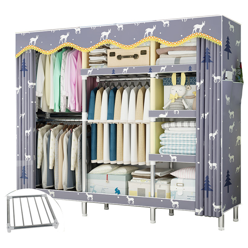 Stalen frame garderobe armoire eigentijdse garderobe kast voor slaapkamer