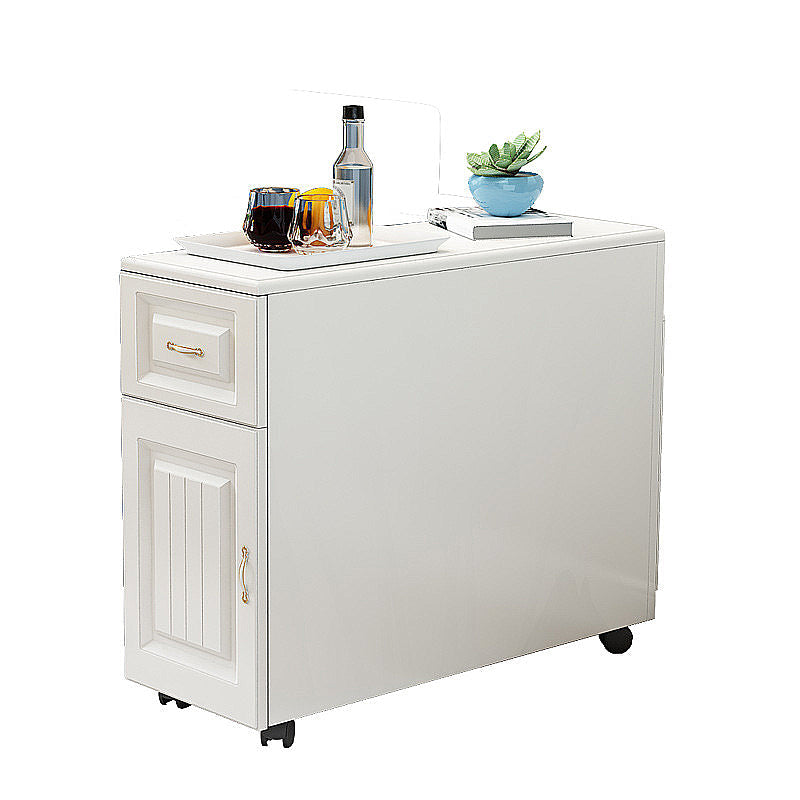 Contemporary Rectangular End Table Removanle Wood Sofa Side Table with Storage White Clearhalo 'Coffee & Accent Tables' 'End & Side Tables' 'end_side_tables' 'furn' 'furn_end_side_tables' 'Furniture' 'Living Room Furniture' 5374442