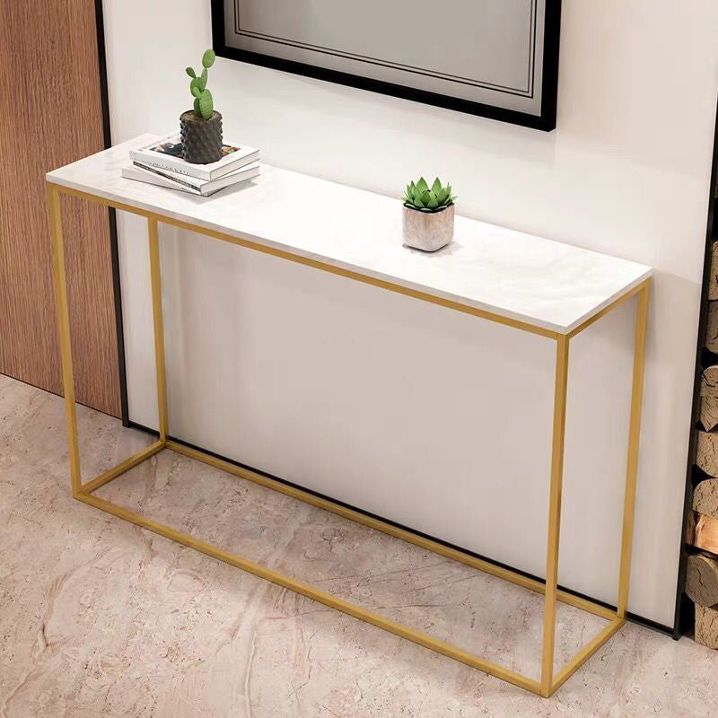 Tabella della console superiore in marmo per accento console Hall 29.53 "