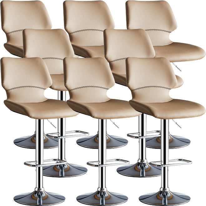 Modernizable taburete de barra de metal de manta levantable con patas de metal para la cocina