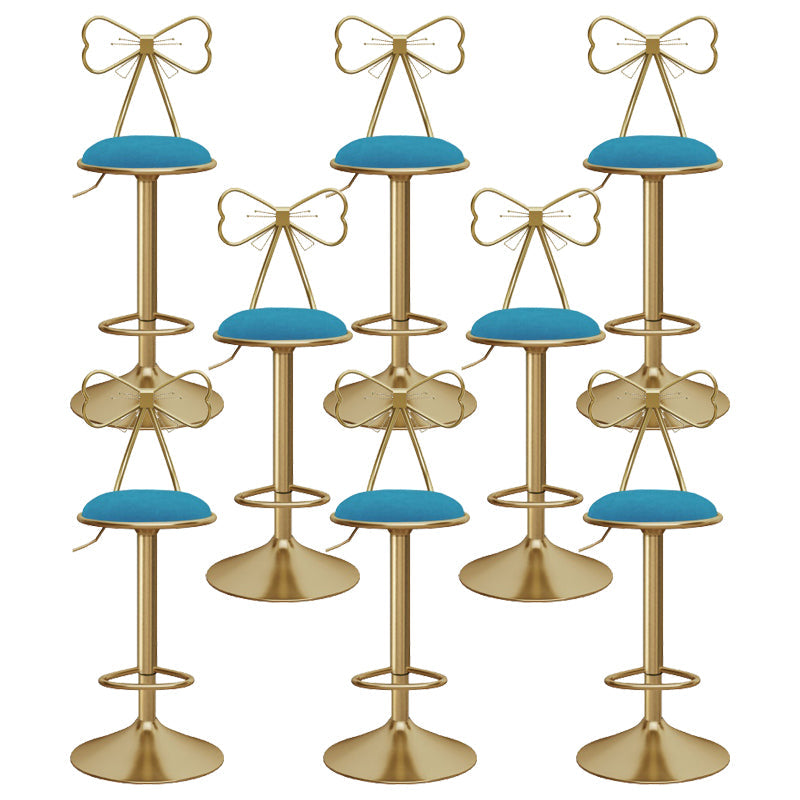 Upholstered Bar Stools Adjustable Height Scandinavian Counter-height Stool