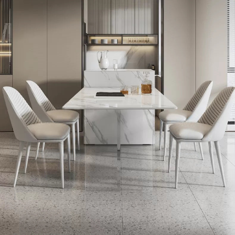 Set da tavolo da pranzo acrilico minimalista 1/4/5 pezzi di casa e sedie