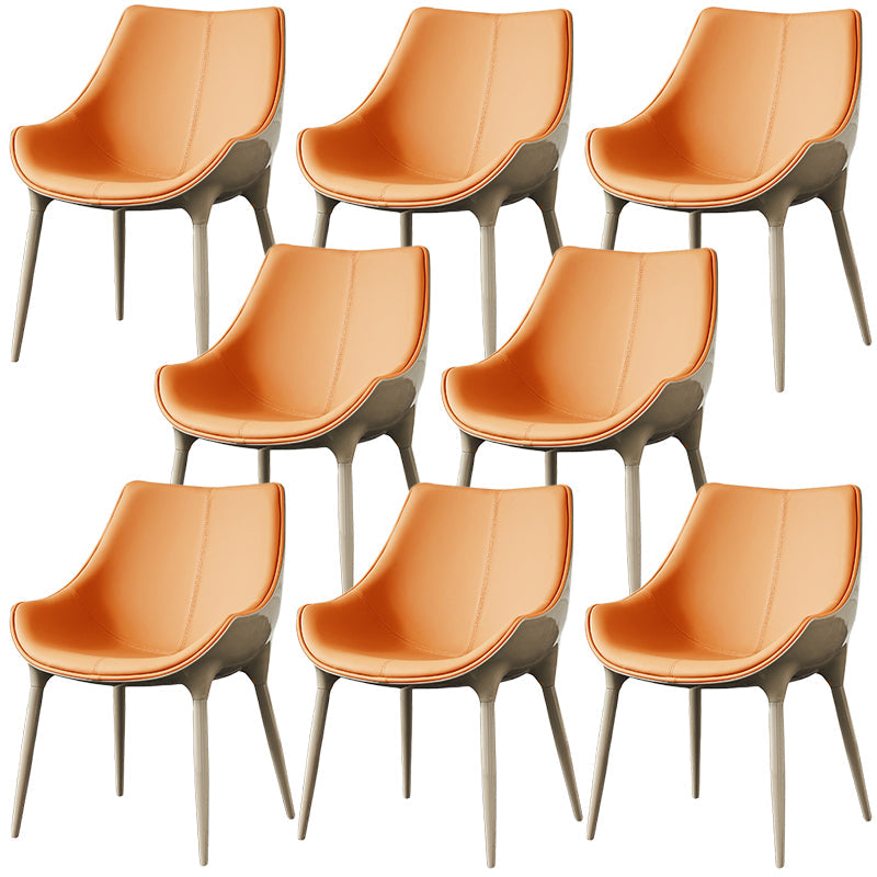 Sedia da pranzo in pelle finta sedia parsons in finitura opaca per casa