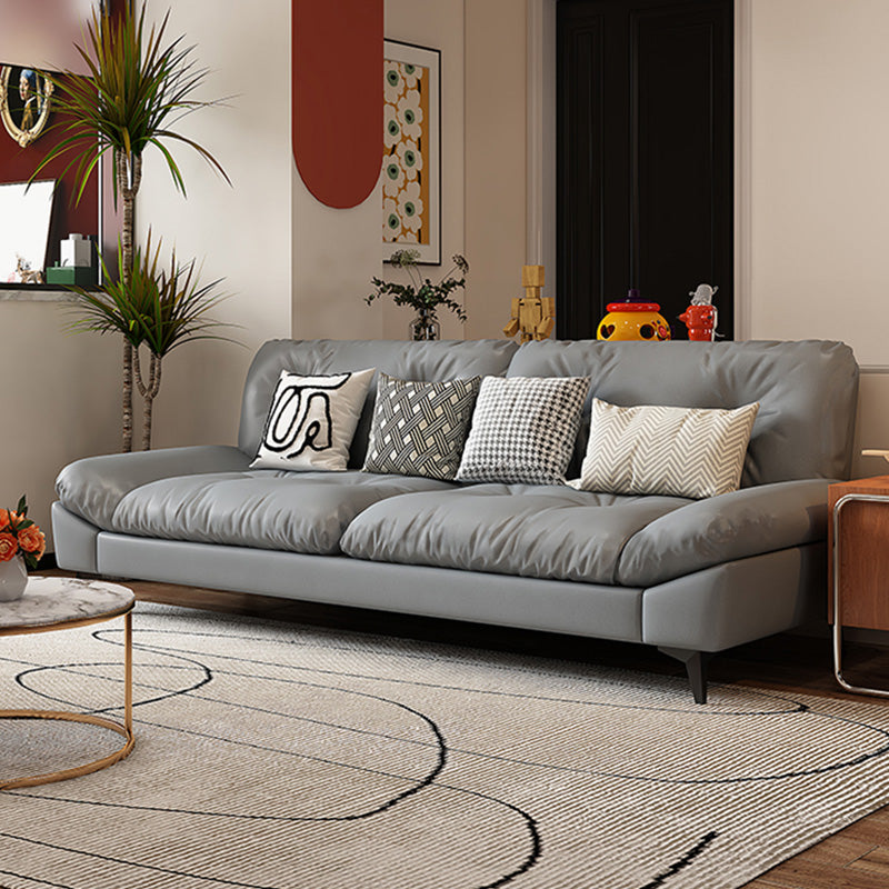 Glam trapuntato a braccio quadrato soggiorno divano in vetro