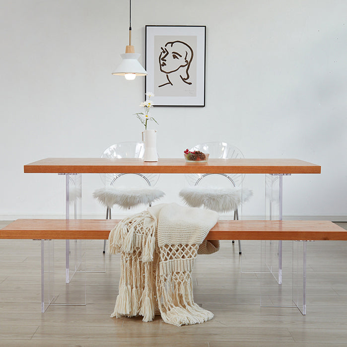 Mesa de comedor de estilo contemporáneo mesa cuadrada de comedor para cocina casera