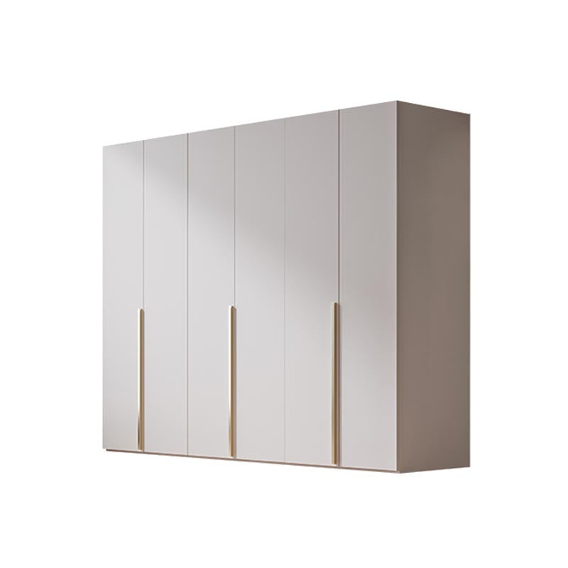 Gabinete de almacenamiento de dormitorio con gabinete moderno de madera fabricada con puerta con bisagras