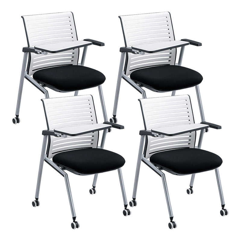 Sedia conferenza in plastica e nylon moderna con sedia da ufficio a metà schiena