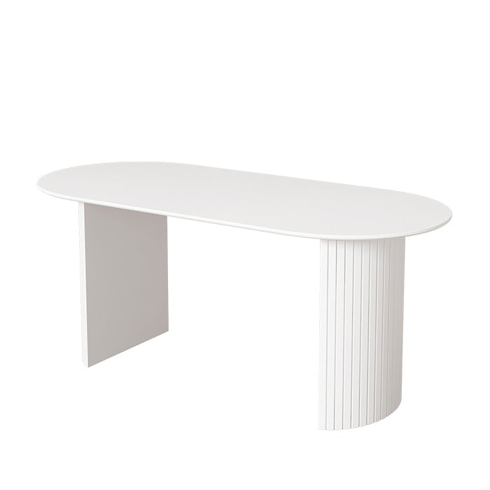 Mesa de comedor blanco Mesa de comedor de estilo simple para el hogar y la cocina
