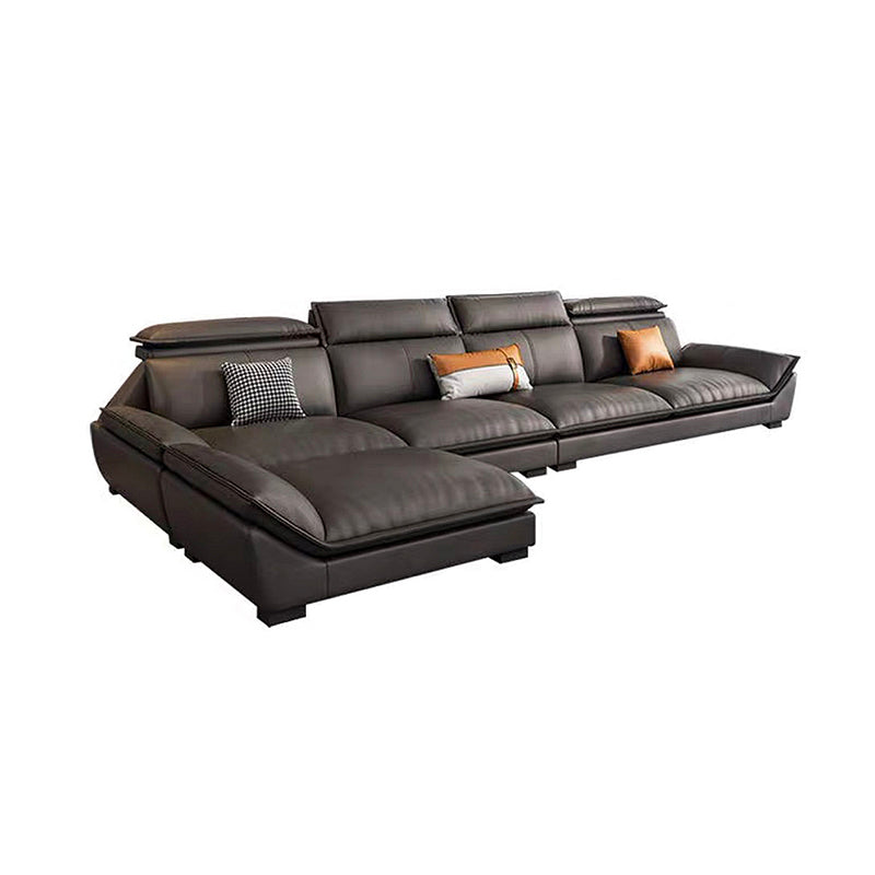 Bracciolo interno con divano di divano in legno massiccio grigio cuscino