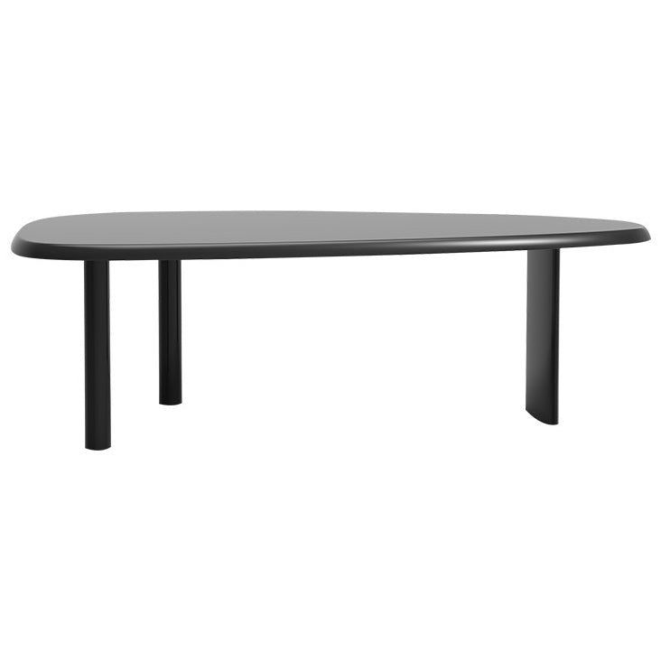 Mesa de trabajo de estilo industrial de forma libre escritorio de oficina de madera maciza