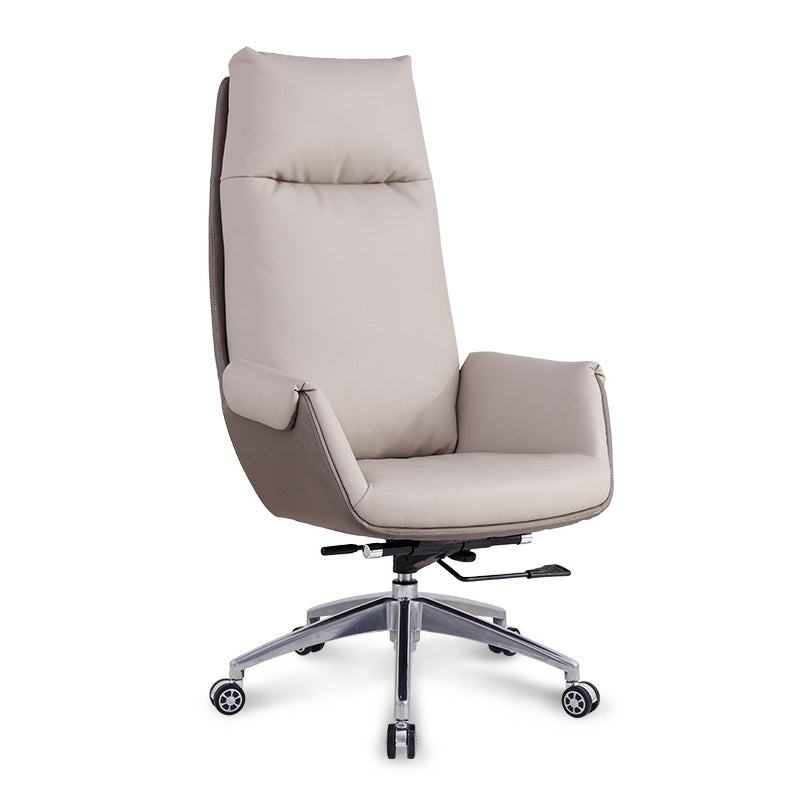 Sedia da ufficio ergonomica moderna con sedia da task Executive in metallo Chrome High Back
