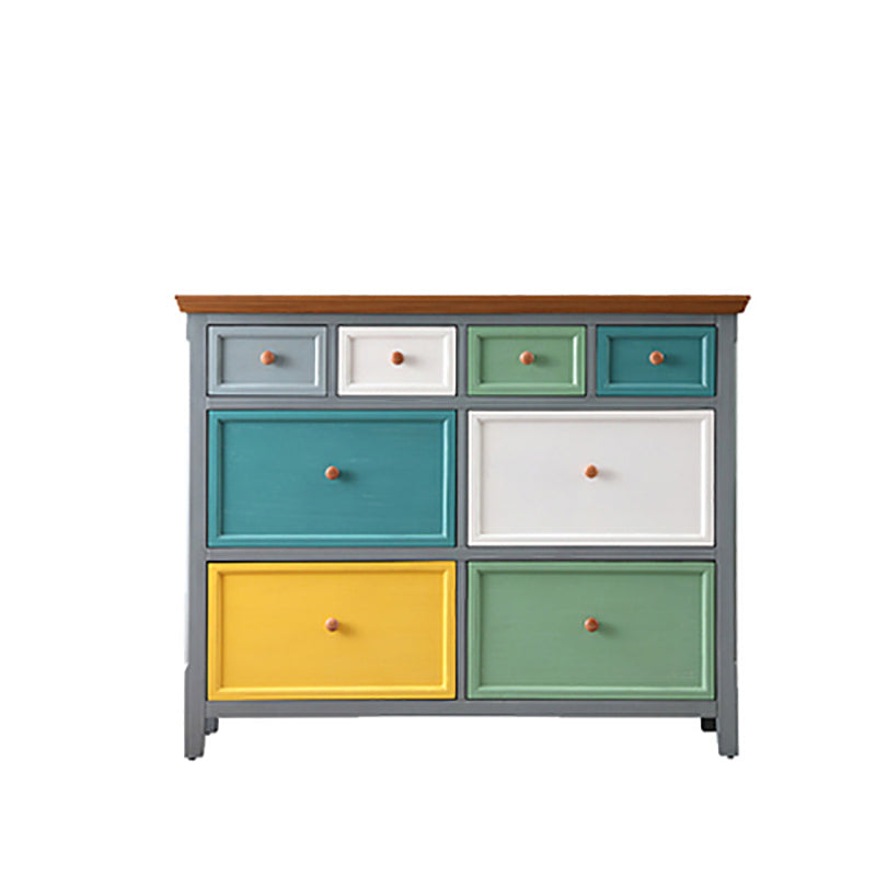 Tradizionale torace in legno in legno in legno cassa di stoccaggio con multi